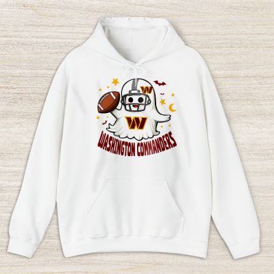 Washington Commanders Happy Halloween NFL Cute Ghost Football Unisex Hoodie TAH18939