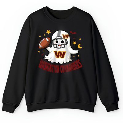 Washington Commanders Happy Halloween NFL Cute Ghost Football Unisex Sweatshirt TAS18939