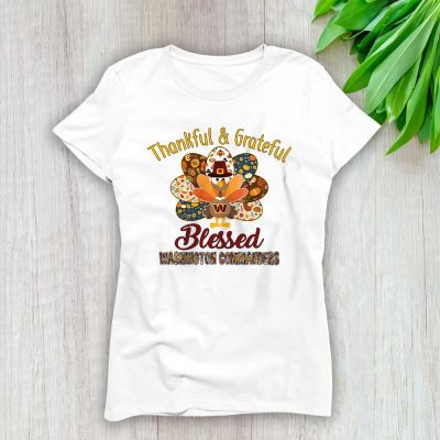 Washington Commanders Thanksgiving Gift For Fan Happythanksgiving Turkey Lady T-Shirt Women Tee LTL18143