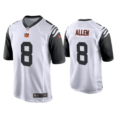 2021 Brandon Allen Cincinnati Bengals White Alternate Game Jersey