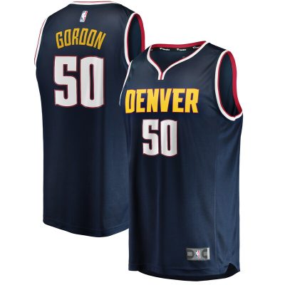 Aaron Gordon Denver Nuggets 2020/21 Fast Break Road Replica Jersey - Icon Edition - Navy