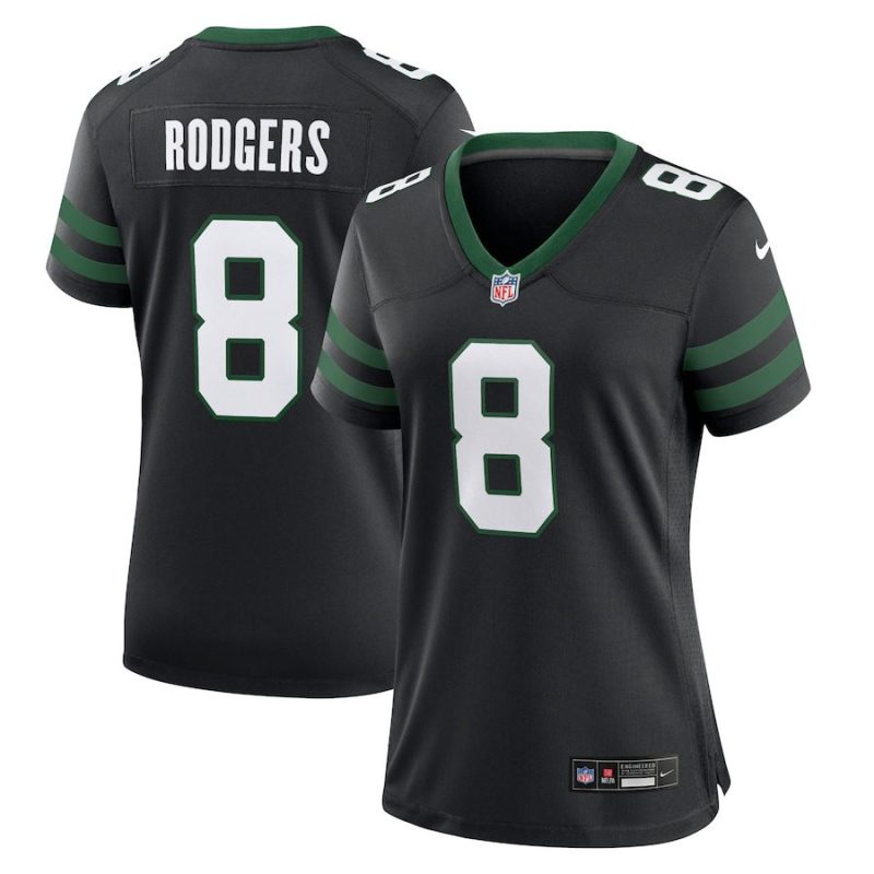 Aaron Rodgers New York Jets Women's Alternate Game Jersey - Legacy Black