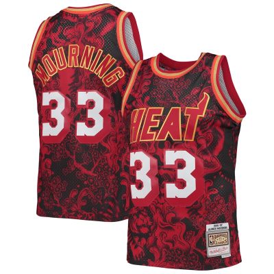 Alonzo Mourning Miami Heat Hardwood Classics 1996/97 Lunar New Year Swingman Jersey - Red