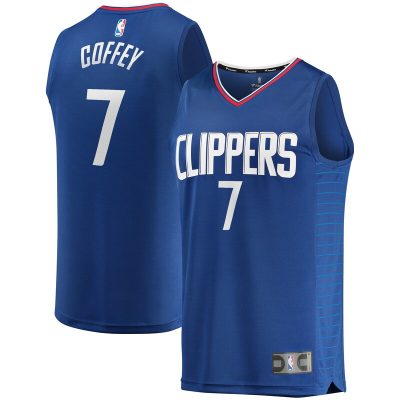 Amir Coffey LA Clippers Fast Break Replica Jersey Royal - Icon Edition