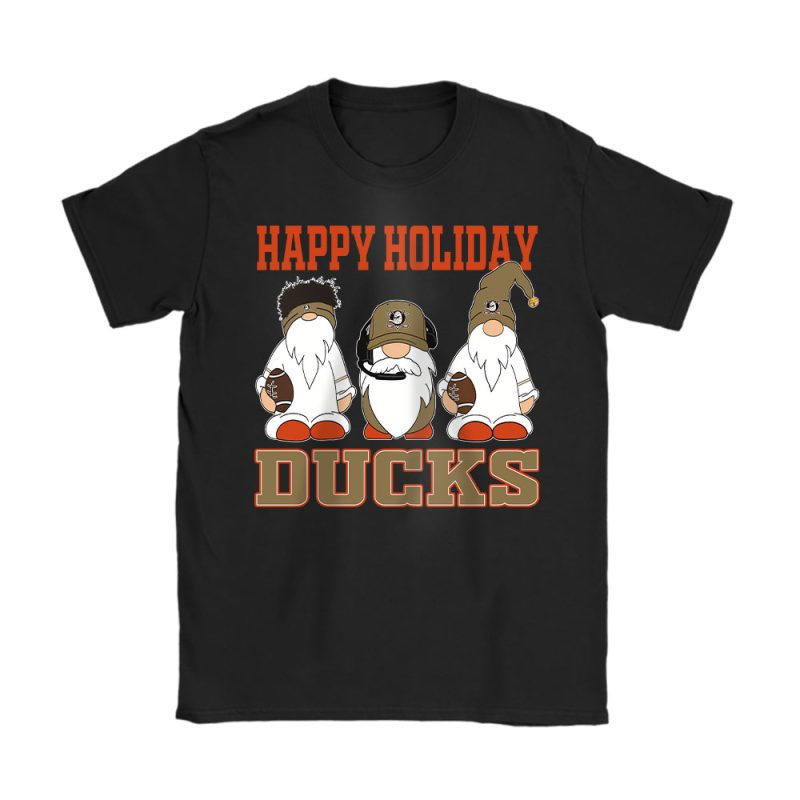 Anaheim Ducks Merry Christmas NHL Gift For Fan Christmas Gnomes Unisex T-Shirt Cotton Tee TAT21291