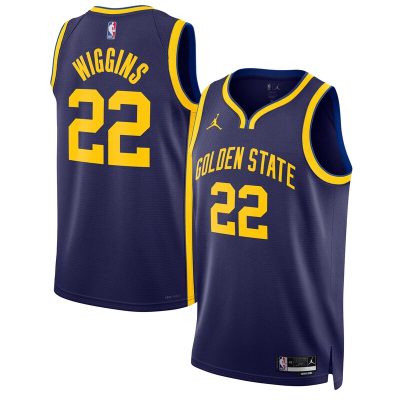 Andrew Wiggins Golden State Warriors Swingman Jersey - Statement Edition - Navy