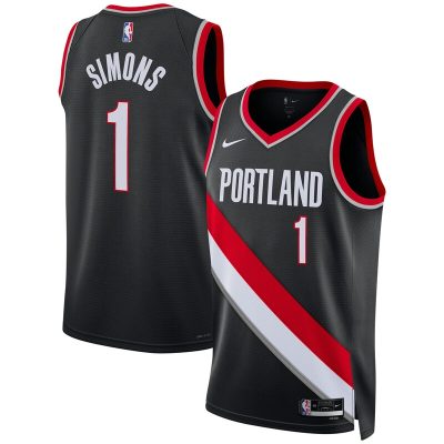 Anfernee Simons Portland Trail Blazers Swingman Jersey - Icon Edition - Black