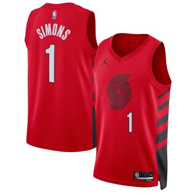 Anfernee Simons Portland Trail Blazers Swingman Jersey - Statement Edition - Red