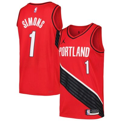 Anfernee Simons Portland Trail Blazers Swingman Player Jersey - Statement Edition - Red