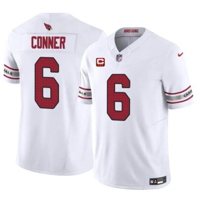 Arizona Cardinals #6 James Conner White 2024 F.U.S.E. With 3-Star C Patch Vapor Untouchable Limited Football Stitched Jersey