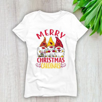 Arizona Cardinals Merry Christmas NFL Gift For Fan Christmas Gnomes Lady T-Shirt Women Tee LTL20184