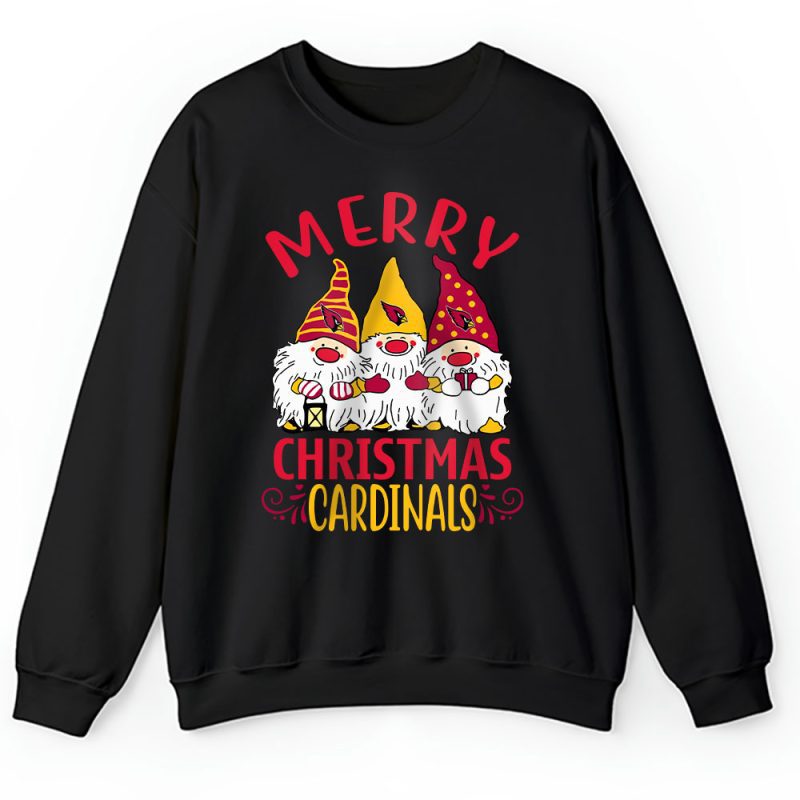 Arizona Cardinals Merry Christmas NFL Gift For Fan Christmas Gnomes Unisex Sweatshirt TAH20184