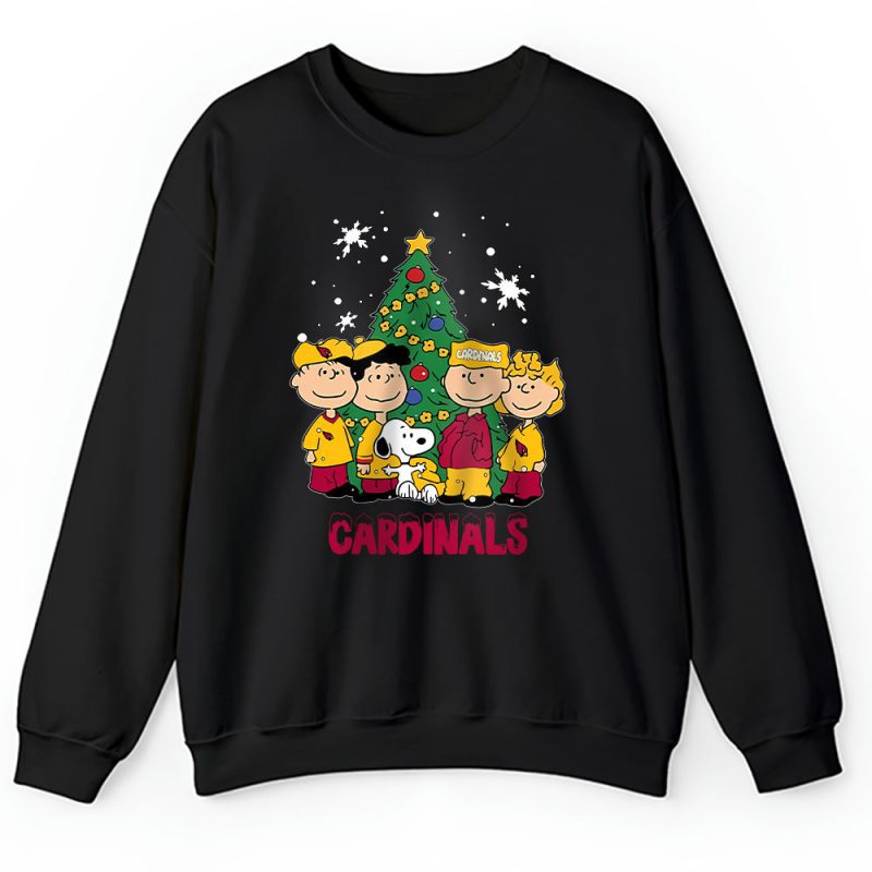 Arizona Cardinals Merry Christmas NFL Gift For Fan Christmas Snoopy And Friends Unisex Sweatshirt TAH20191