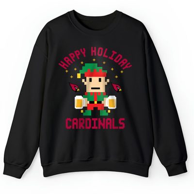 Arizona Cardinals Merry Christmas NFL Gift For Fan Cute Elf Happy Holiday Unisex Sweatshirt TAH20172