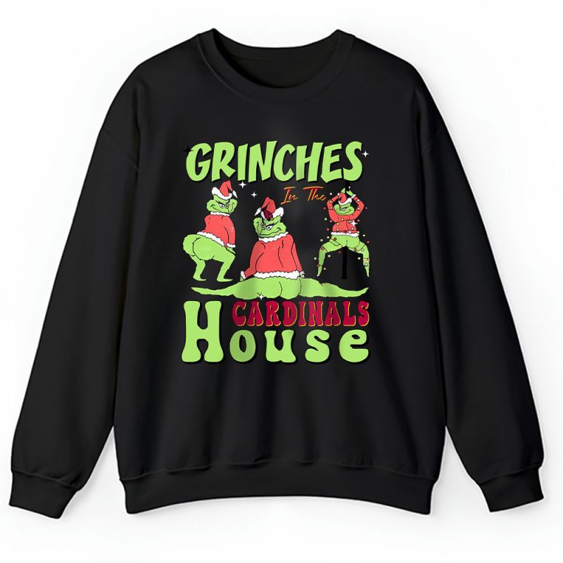 Arizona Cardinals Merry Christmas NFL Gift For Fan Cute Grinch Unisex Sweatshirt TAH20197