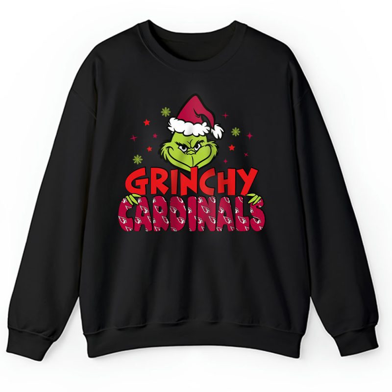 Arizona Cardinals Merry Christmas NFL Gift For Fan Cute Grinch Unisex Sweatshirt TAH20199