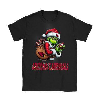 Arizona Cardinals Merry Christmas NFL Gift For Fan Cute Grinch Unisex T-Shirt Cotton Tee TAT20174