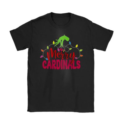 Arizona Cardinals Merry Christmas NFL Gift For Fan Cute Grinch Unisex T-Shirt Cotton Tee TAT20194