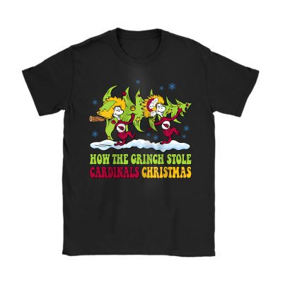 Arizona Cardinals Merry Christmas NFL Gift For Fan Cute Grinch Unisex T-Shirt Cotton Tee TAT20196