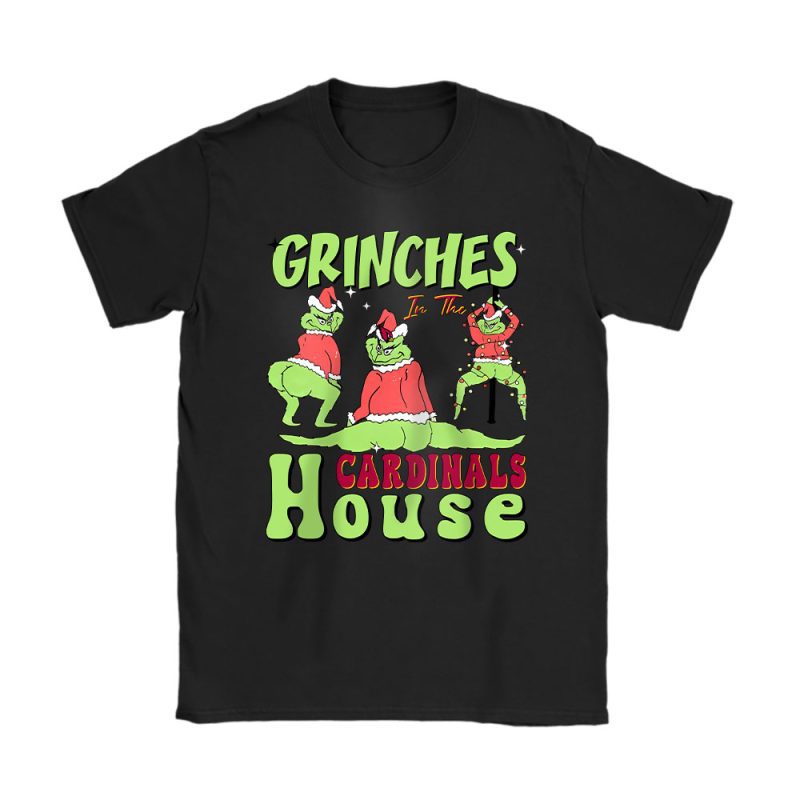 Arizona Cardinals Merry Christmas NFL Gift For Fan Cute Grinch Unisex T-Shirt Cotton Tee TAT20197