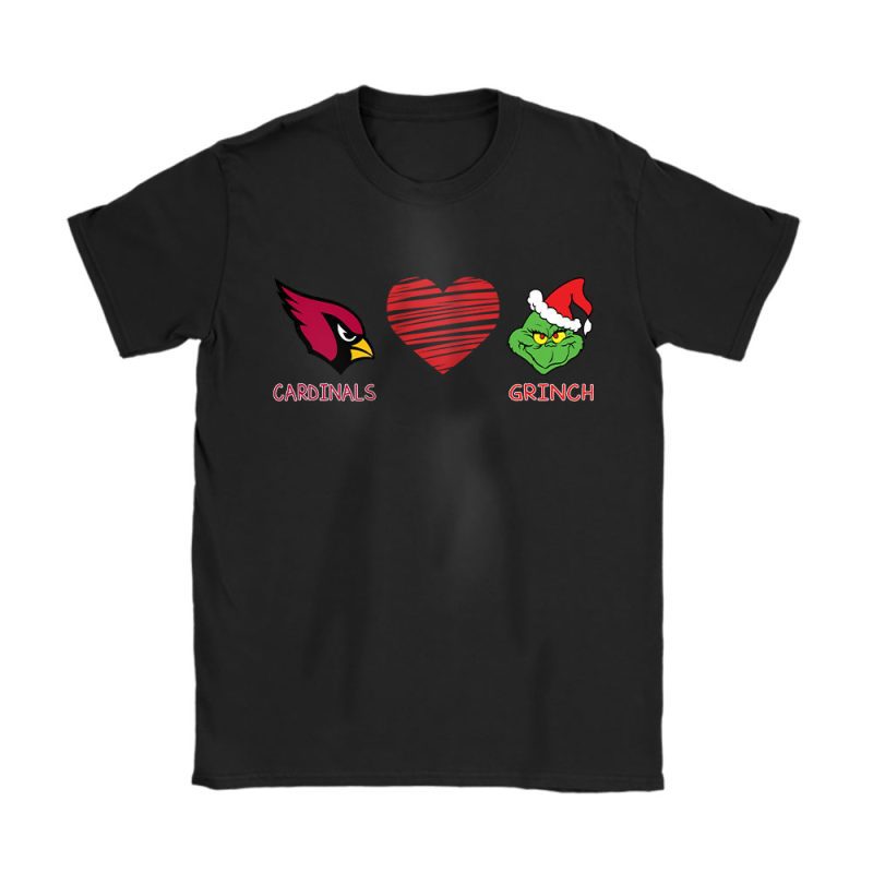 Arizona Cardinals Merry Christmas NFL Gift For Fan Cute Grinch Unisex T-Shirt Cotton Tee TAT20198