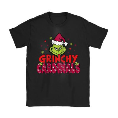 Arizona Cardinals Merry Christmas NFL Gift For Fan Cute Grinch Unisex T-Shirt Cotton Tee TAT20199