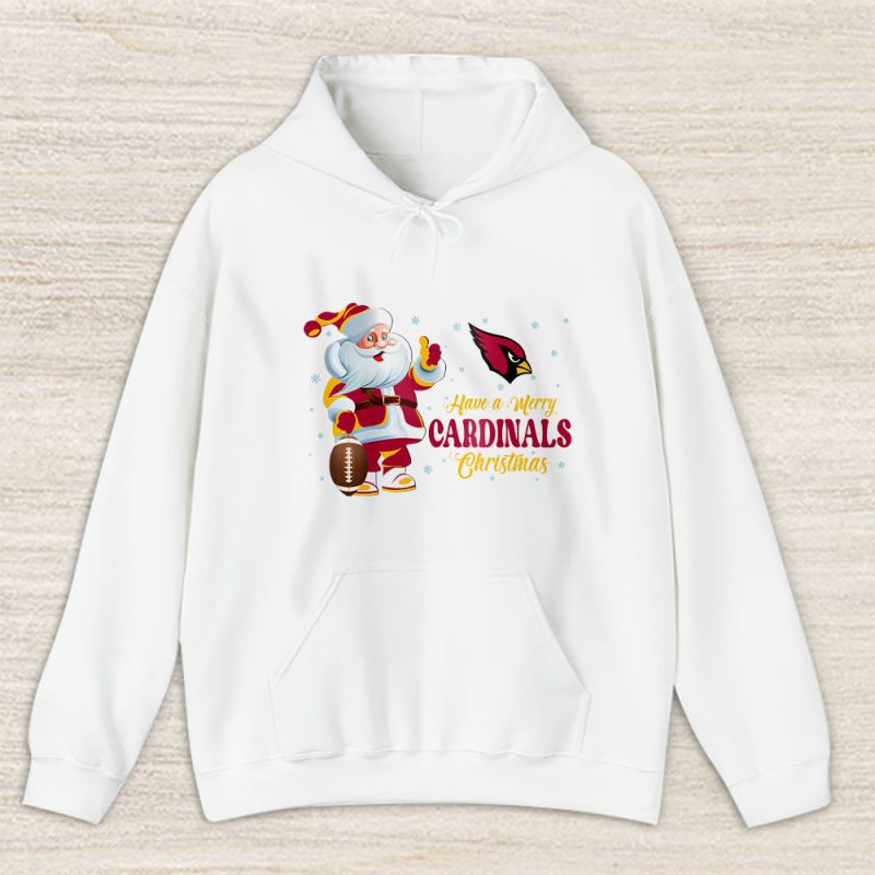 Arizona Cardinals Merry Christmas NFL Gift For Fan Cute Santa Hohoho Unisex Hoodie TAS20193