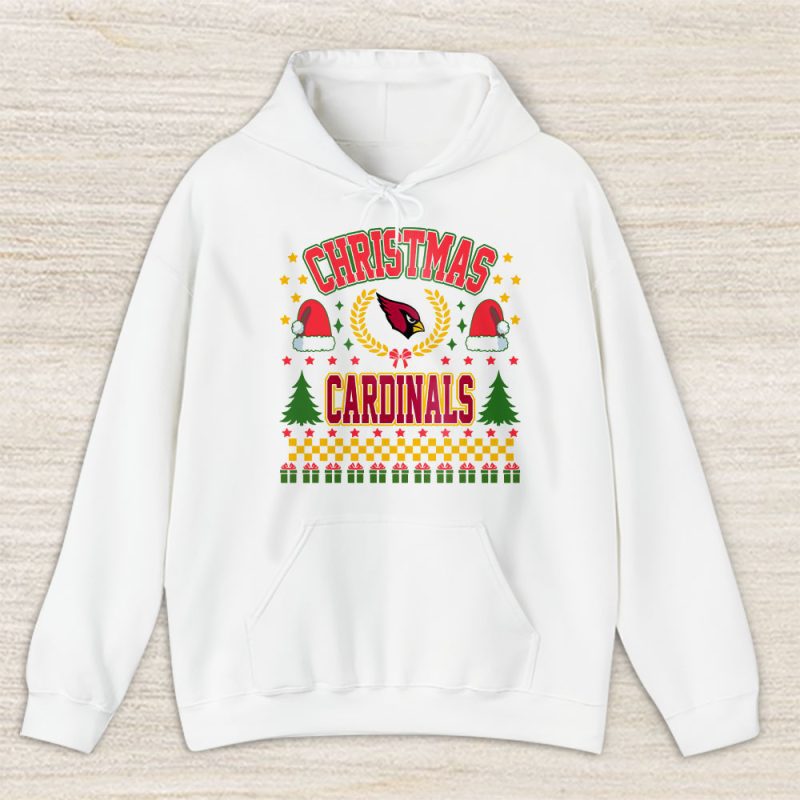 Arizona Cardinals Merry Christmas NFL Gift For Fan Cute Santa Hohoho Unisex Hoodie TAS20201