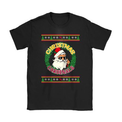 Arizona Cardinals Merry Christmas NFL Gift For Fan Cute Santa Hohoho Unisex T-Shirt Cotton Tee TAT20170