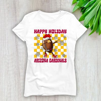 Arizona Cardinals Merry Christmas NFL Gift For Fan Rugby Ball Lady T-Shirt Women Tee LTL20177