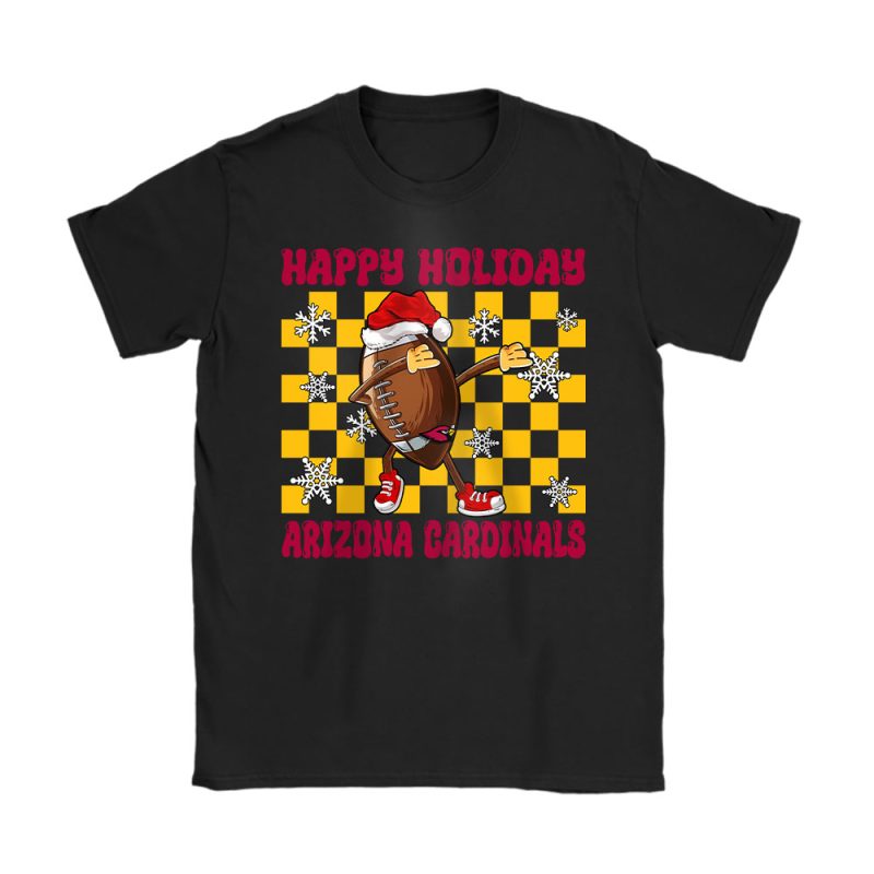 Arizona Cardinals Merry Christmas NFL Gift For Fan Rugby Ball Unisex T-Shirt Cotton Tee TAT20177