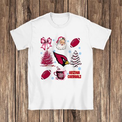 Arizona Cardinals Merry Christmas NFL Gift For Fan Santa Xmas Family Christmas Unisex T-Shirt Cotton Tee TAT20202