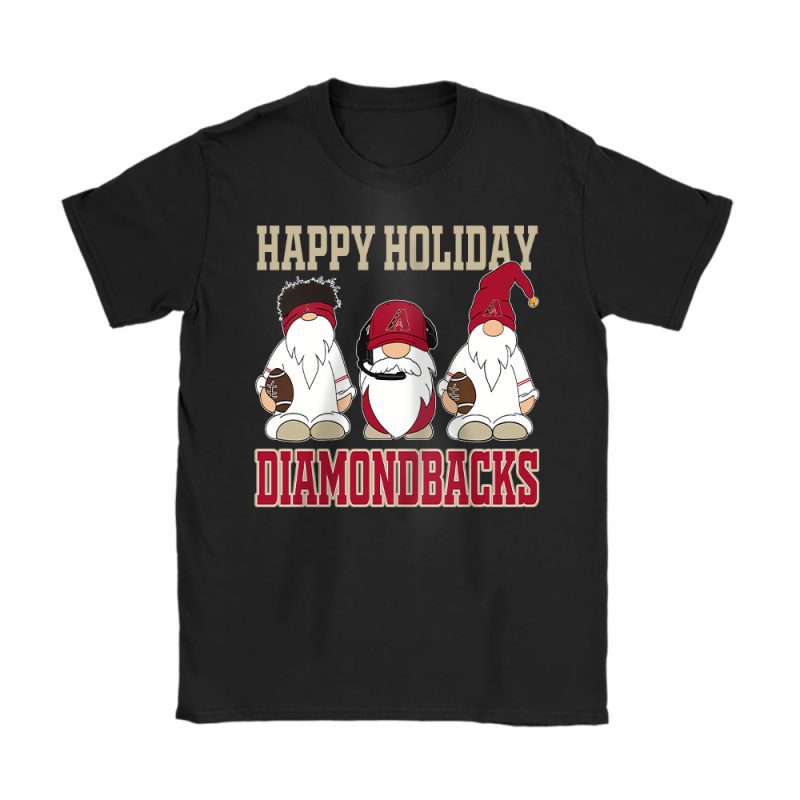 Arizona Diamondbacks Merry Christmas MLB Gift For Fan Christmas Gnomes Unisex T-Shirt Cotton Tee TAT21294