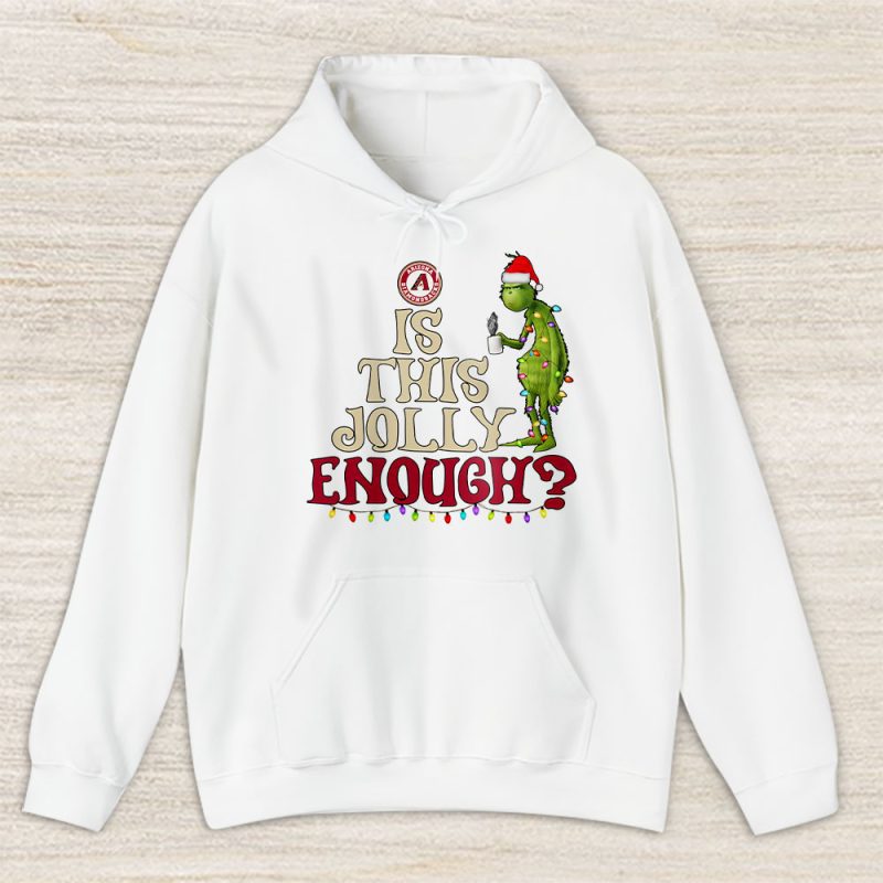 Arizona Diamondbacks Merry Christmas MLB Gift For Fan Cute Grinch Unisex Hoodie TAS21293