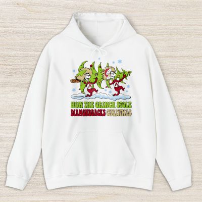 Arizona Diamondbacks Merry Christmas MLB Gift For Fan Cute Grinch Unisex Hoodie TAS21600