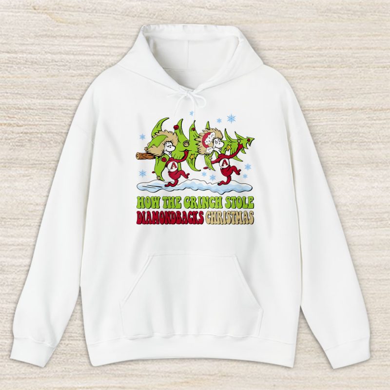 Arizona Diamondbacks Merry Christmas MLB Gift For Fan Cute Grinch Unisex Hoodie TAS21600