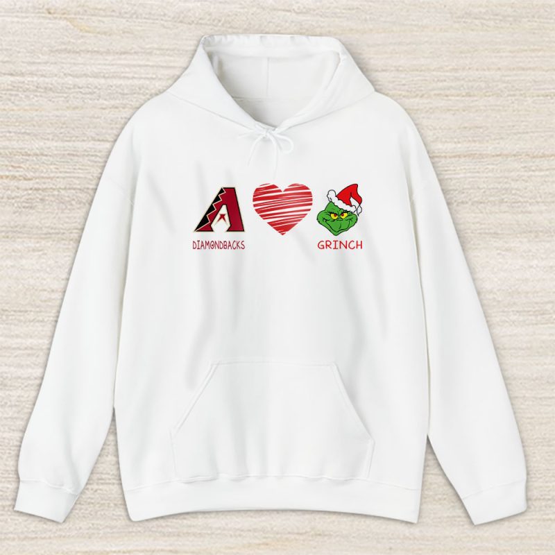 Arizona Diamondbacks Merry Christmas MLB Gift For Fan Cute Grinch Unisex Hoodie TAS21602