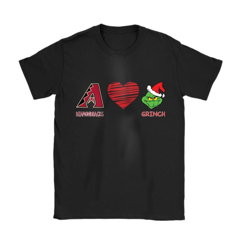 Arizona Diamondbacks Merry Christmas MLB Gift For Fan Cute Grinch Unisex T-Shirt Cotton Tee TAT21602