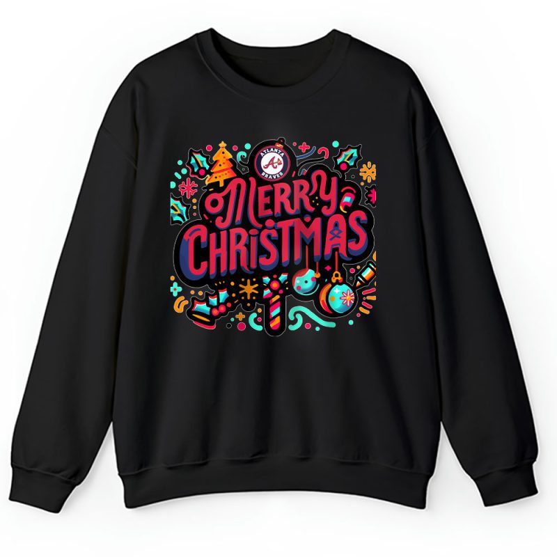 Atlanta Braves Merry Christmas MLB Gift For Fan Christmas Funny Unisex Sweatshirt TAH21302