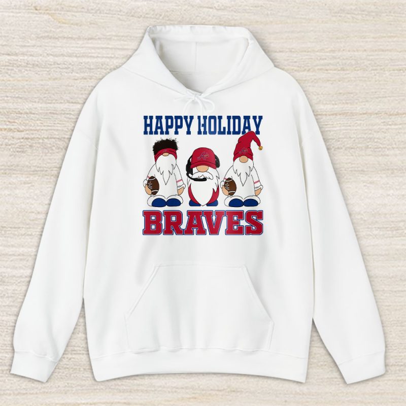 Atlanta Braves Merry Christmas MLB Gift For Fan Christmas Gnomes Unisex Hoodie TAS21304