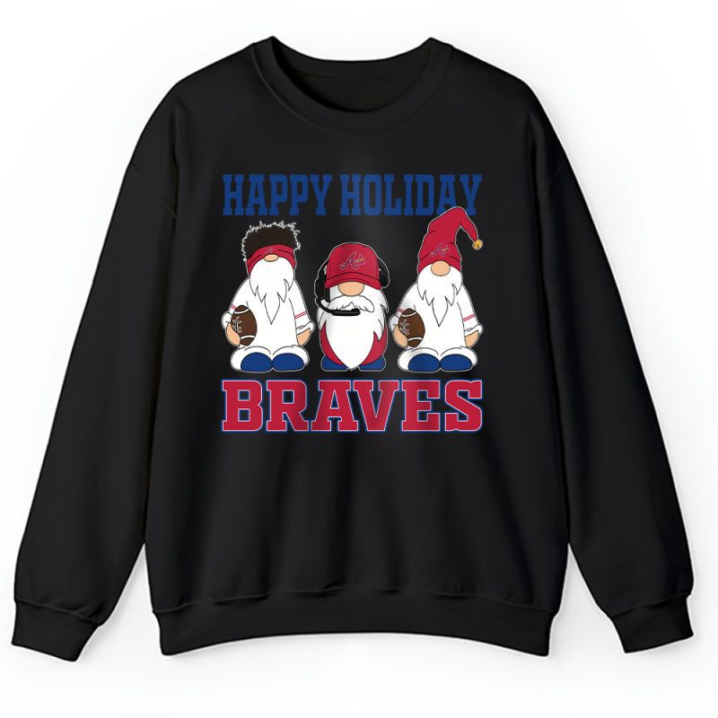 Atlanta Braves Merry Christmas MLB Gift For Fan Christmas Gnomes Unisex Sweatshirt TAH21304