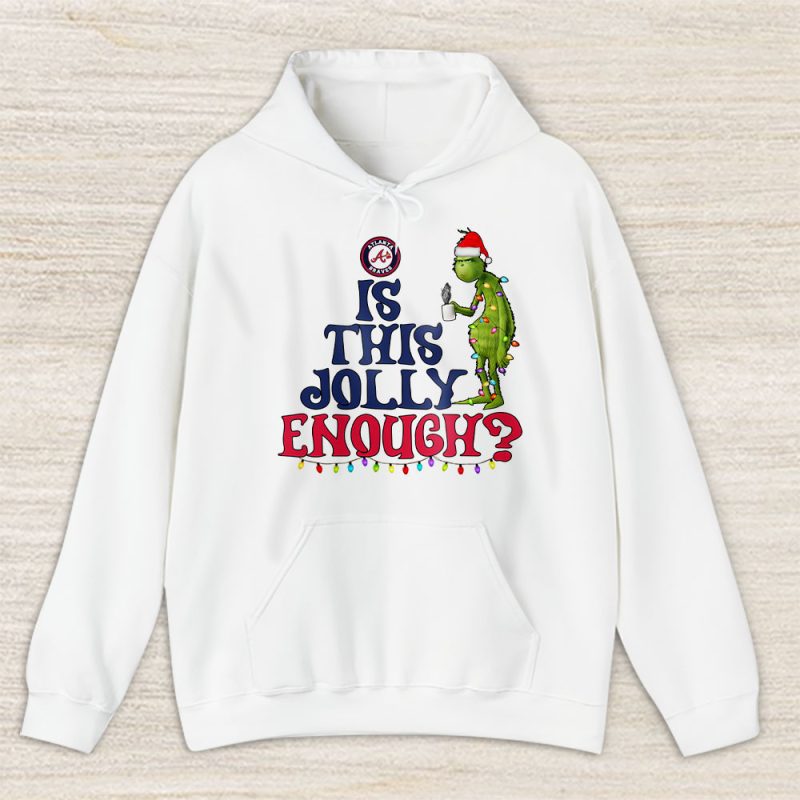 Atlanta Braves Merry Christmas MLB Gift For Fan Cute Grinch Unisex Hoodie TAS21303