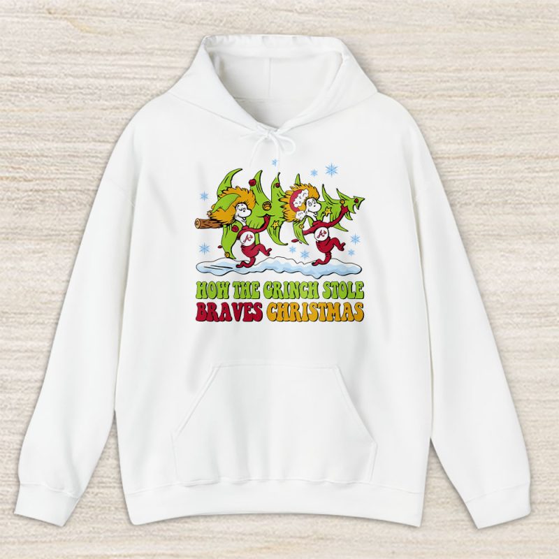 Atlanta Braves Merry Christmas MLB Gift For Fan Cute Grinch Unisex Hoodie TAS21612