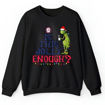 Atlanta Braves Merry Christmas MLB Gift For Fan Cute Grinch Unisex Sweatshirt TAH21303