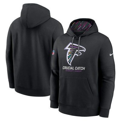 Atlanta Falcons 2024 NFL Crucial Catch Club Pullover Hoodie - Black