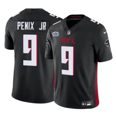 Atlanta Falcons #9 Michael Penix Jr Black 2024 With Draft Patch F.U.S.E Vapor Untouchable Limited Football Stitched Jersey