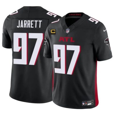 Atlanta Falcons #97 Grady Jarrett Black 2024 F.U.S.E With 4-Star C Patch Vapor Untouchable Limited Football Stitched Jersey