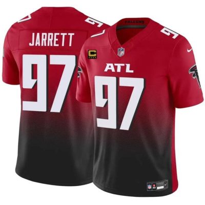 Atlanta Falcons #97 Grady Jarrett Red/Black 2024 F.U.S.E With 4-Star C Patch Vapor Untouchable Limited Football Stitched Jersey