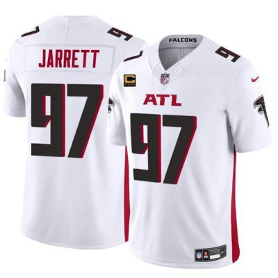 Atlanta Falcons #97 Grady Jarrett White 2024 F.U.S.E With 4-Star C Patch Vapor Untouchable Limited Football Stitched Jersey