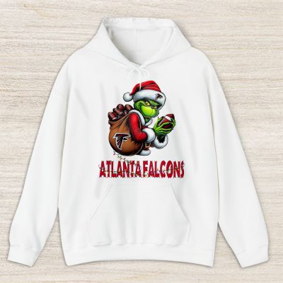 Atlanta Falcons Merry Christmas NFL Gift For Fan Cute Grinch Unisex Hoodie TAS20209